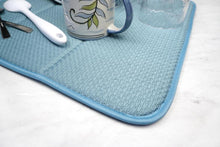 Load image into Gallery viewer, Turquoise Dish Drying Mat Winco
