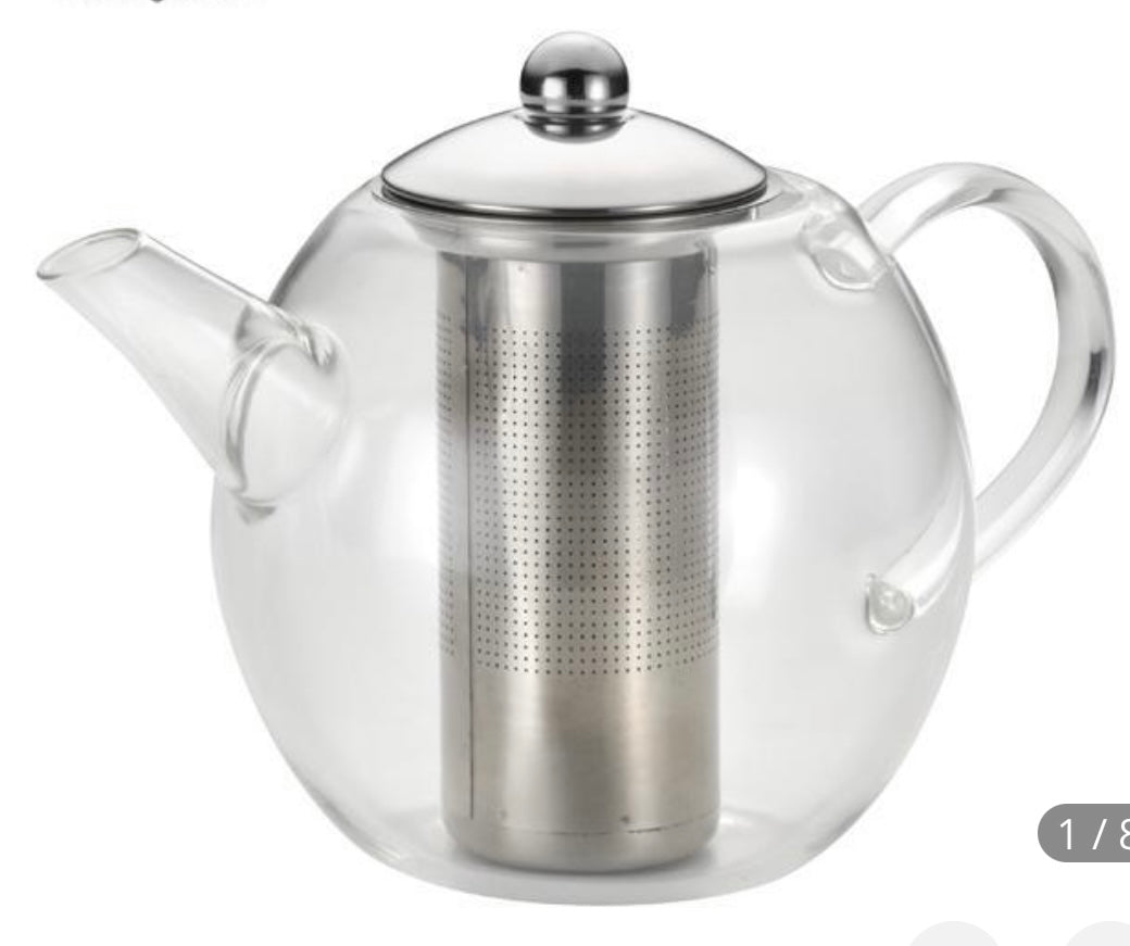 Glass Tea Pot W/ Shut off Infus