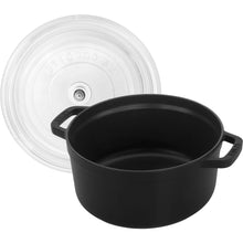 Load image into Gallery viewer, Staub 4 Qt Cocotte w/ Lid Black
