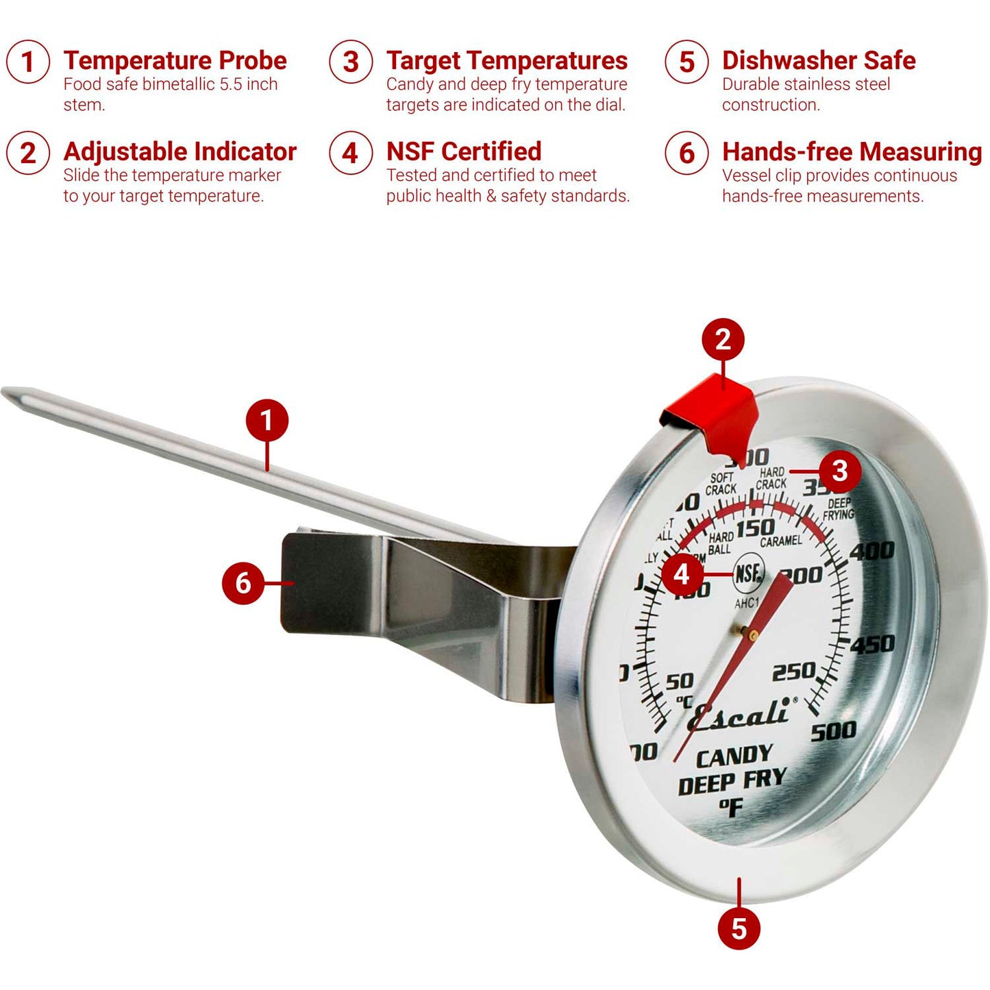 Deep fry / Candy Dial Thermometer