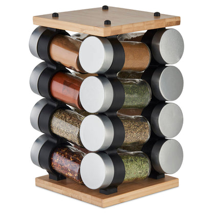 Bamboo 16 Jar Spice Carousel