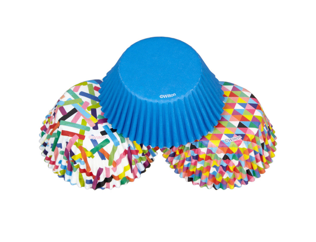 Mixed Bright Cupcake Liners 75ct