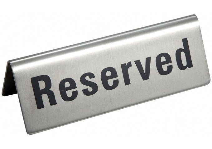Reserve Sign Tent