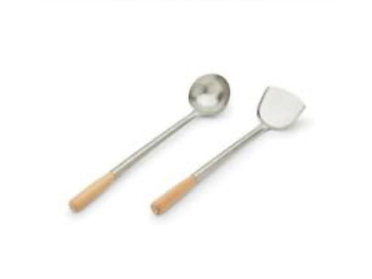 Spatula & Ladle Wok Set