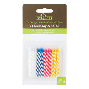 Striped Birthday Candles 24ct