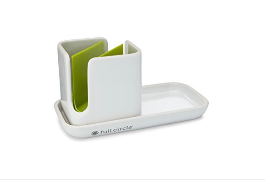 Ceramic Sink Caddy White