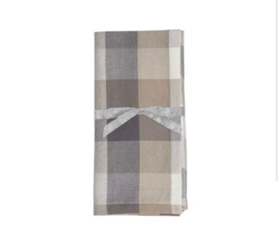 Frosted Check Napkin