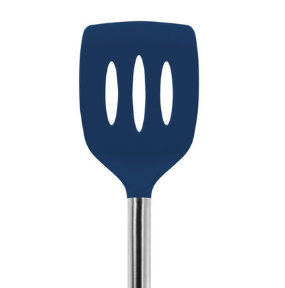 Navy Slotted Silicone Turner