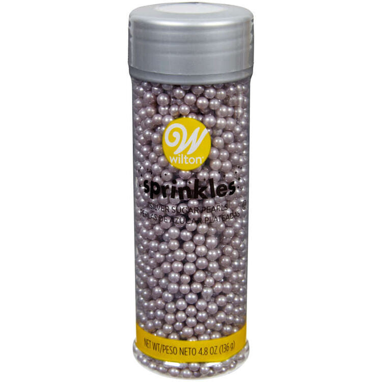 Silver Sugar Pearls 5 oz