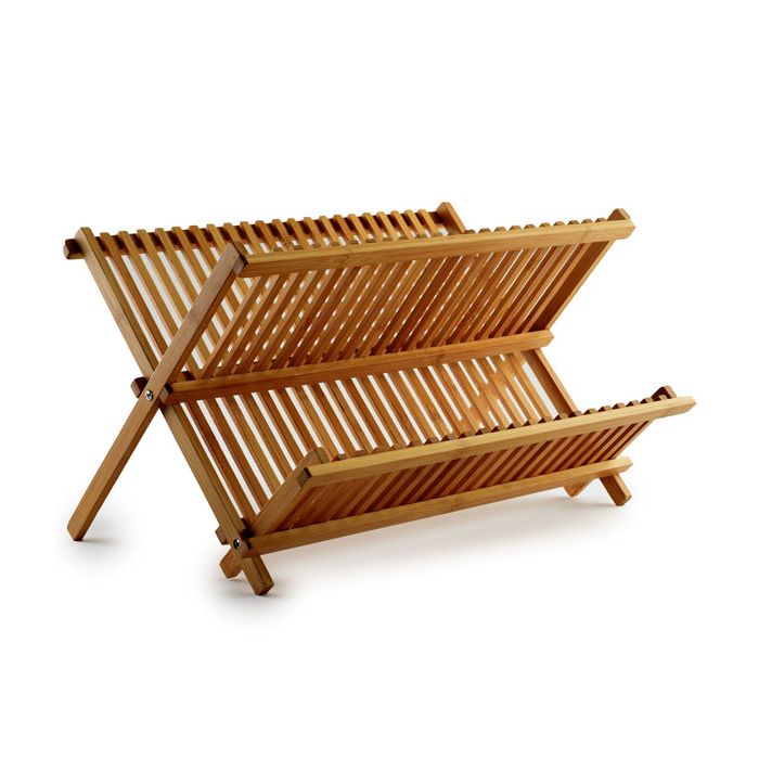 Bamboo Folding Dishrack