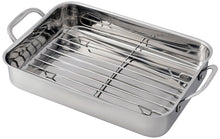 Load image into Gallery viewer, 14&quot; Lasagna Pan with Stainless Steel Rack
