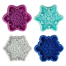 Load image into Gallery viewer, Cookie Stamp Snowflake 4pc
