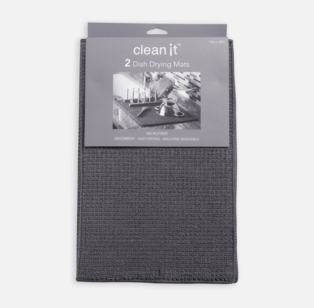 Pewter Dish Dryin Mat Set/2