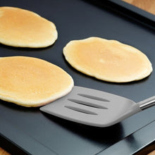 Load image into Gallery viewer, Grey Silicone Slotted Turner Large
