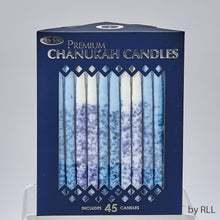 Load image into Gallery viewer, Premium Chanukah Candles Blue/White
