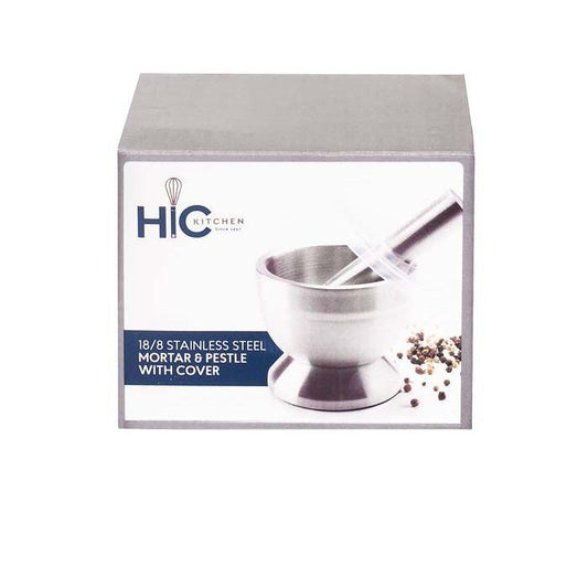 SS Mortar/Pestle w Lid