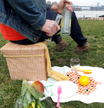 Load image into Gallery viewer, Wicker Picnic Cooler Seat
