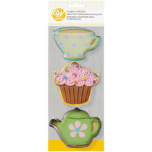 Load image into Gallery viewer, Tea Party Cookie Cutter 3pc Set
