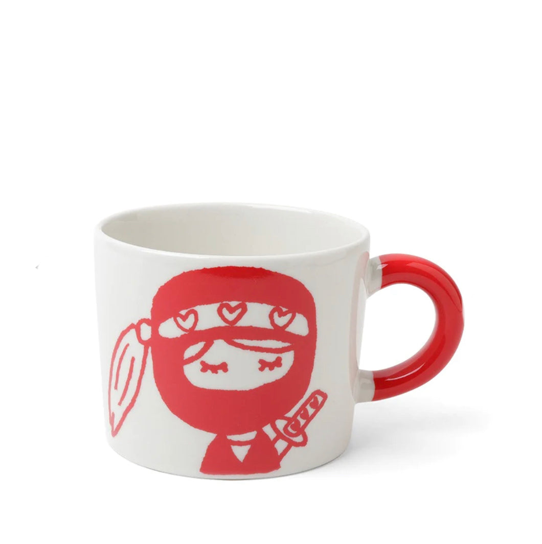 Red Ninja Girl Mug