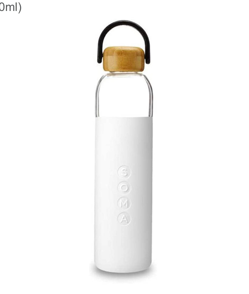 25oz White SOMA Glass Bottle