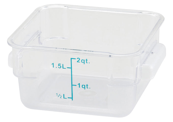 2 Qt Sq. Storage Bin Clear