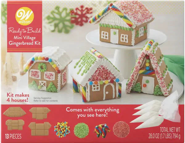 Mini Village Christmas Kit 13- Piece