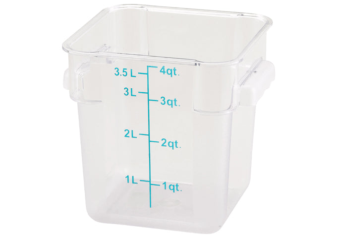 4 Qt Sq. Storage Bin Clear