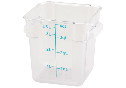 4 Qt Sq. Storage Bin Clear