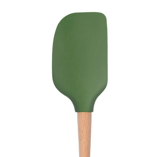 Green Flex Wood Hndl Spatula