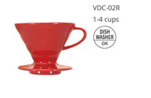 Load image into Gallery viewer, #2 Red Ceramic Coffee Dripper
