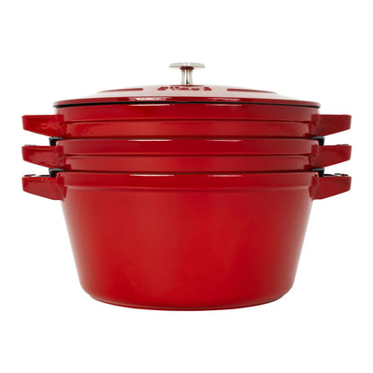 Staub Stackable 4 Pc Set Cherry