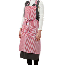 Load image into Gallery viewer, Red Narrow Stripe Apron
