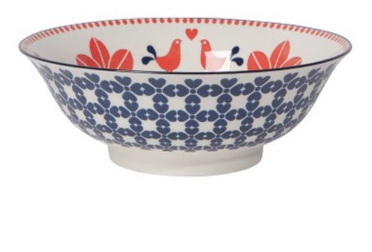 Navy Bird 8" Bowl